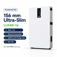 Batterie LiFePO4 CFE 16 kWh LUXAR-16B 51,2 V 314 Ah pour stockage d'énergie domestique compatible avec les onduleurs SMA Victron
