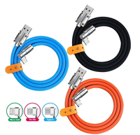 Câble de charge USB C en silicone liquide rotatif à 180 degrés, 120W 6A, charge rapide, pour téléphone portable, micro type C, pour iPhone