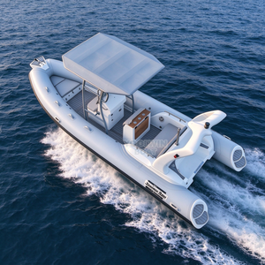 Gommone a chiglia rigida in vetroresina da 20 piedi, a V profonda, in Hypalon Orca, per carichi pesanti, adatto al mare, per safari costieri, pattugliamento offshore e crociere in famiglia - Product Image 5