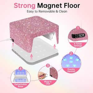 Professional 96W UV LED Nail Lamp Quick Dry Curing Sparkly Gel Polish Light with 4 <b>Timer</b> Setting <b>Plug</b>-<b>in</b> Design - Product Image 3