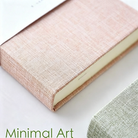 Cuaderno de Tapa Dura con Tela de Lino, A5, Verde Salvia, Diario de Tela Tejida con Banda Elástica, Soporte para Bolígrafo, Apertura Plana, para Oficina, Escuela, Regalo
