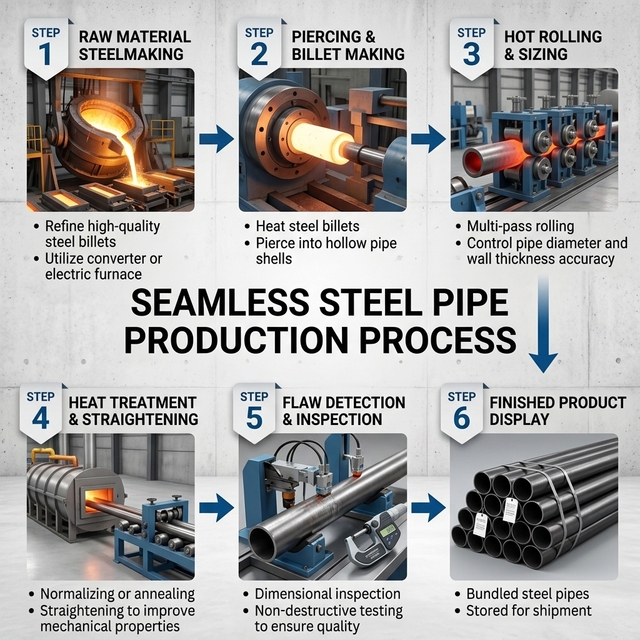 Cold Rolled Alloy Seamless Steel Pipe GB Standard Black Phosphated/Galvanized Surface 12m Length for Fluid Hydraulic Structural