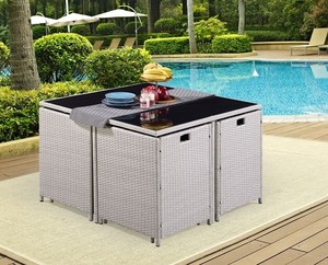 Set da giardino in Rattan impermeabile Henan da <span class=keywords><strong>esterno</strong></span> per mobili da <span class=keywords><strong>esterno</strong></span> per uso soggiorno - Product Image 6