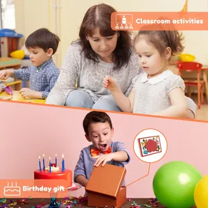 Kit de couture d'animaux en feutre écologiques Jumon, artisanat éducatif pour enfants débutants, jouets en peluche pour filles et garçons de 7 à 12 ans - Product Image 6