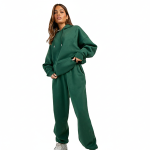 Conjunto de pantalones de chándal unisex de 2 piezas, conjunto de Sudadera con capucha, venta al por mayor, chándal polar de invierno para correr de talla grande, estampado transpirable para adultos - Product Image 1