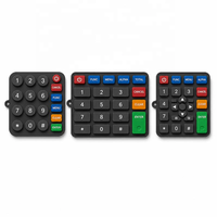 Clavier en silicone personnalisé pour terminal de point de vente, compatible avec les terminaux POS, OEM ODM, claviers en silicone pour appareils de paiement