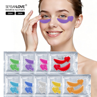 Masque pour les yeux en or anti-poches et anti-cernes 2026 personnalisé, patchs hydrogel au collagène anti-rides pour le contour des yeux