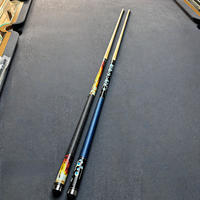 Queue de billard en érable canadien en gros, pointe de 12,5 mm, joint en acier inoxydable, 58 pouces, 1/2 pièce, logo personnalisé disponible