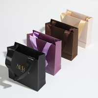 Bolsa de Mano Reutilizable y Reciclable de Gran Capacidad con Logotipo Personalizado de Alta Calidad para Mujer, con Asa de Listón, Bolsa de Regalo Pequeña de Lujo