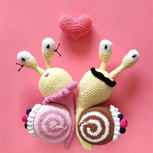 <span class=keywords><strong>2022</strong></span> nuovi animali Amigurumi personalizzati lumache all'uncinetto lumaca all'uncinetto - Product Image 5