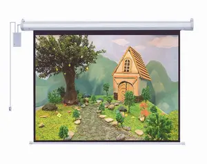 Manual Wall Projector Screen Factory Cheap Price 60-150 Inches Portable Tripod Stand Projector Screen