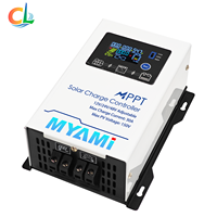 Contrôleur de charge solaire à bas prix, entrée PV max 150V, sortie 12V/24V/48V, 30A 60A 100A avec écran LCD pour système solaire hors réseau