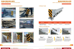 Almohadilla Anticollisión de Alta Velocidad para Seguridad Vial, Barrera de Acero para Protección de Vehículos y Seguridad del Tráfico - Product Image 6