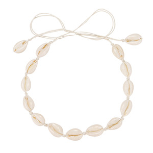 Collier en coton fait main avec coquillages naturels, chaîne de clavicule unisexe, à porter au quotidien - Product Image 5