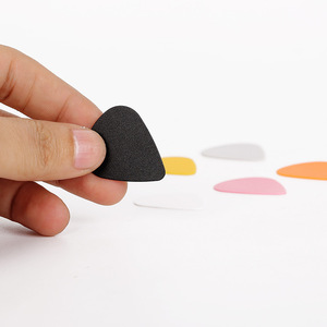Púas de guitarra ABS esmeriladas de 0.5mm, 0.75mm, 1.0mm con acabado mate para ukelele y guitarra, colores surtidos - Product Image 2