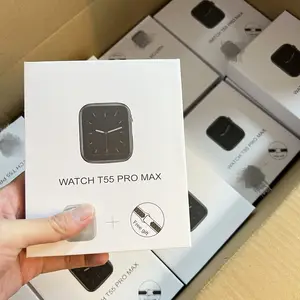 2023 mode montre intelligente T55 pro Max série 7 Reloj Inteligente W26 T55 Pro Max Smartwatch avec écouteurs TWS