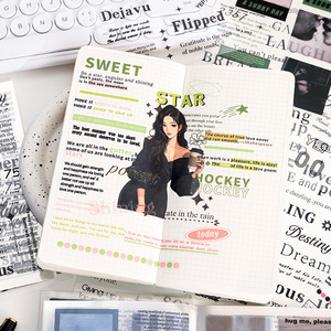 20 Fogli per Confezione di Adesivi Creativi per Quaderni in Inglese, Note a Stella, Pellicola Decorativa per Decorazioni Festive - Product Image 4