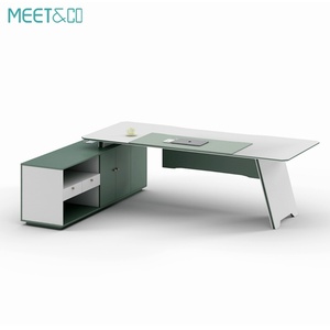 Luxury Modern Wood Style Design Factory Wholesale Hot Sale OEM Customized Office Furniture Wooden Executive Office <b>Table</b> <b>Desk</b> - Product Image 2