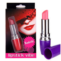 Vibrateur discret de type rouge à lèvres avec moteur puissant et silencieux pour massage intime féminin et plaisir adulte – Vibrateur créatif