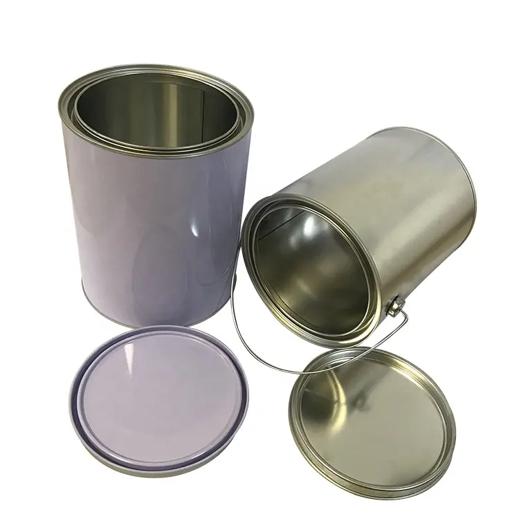 Lata de lata para embalagem de alta altura personalizada com tampas de alavanca de pintura 100ml à prova de vazamento