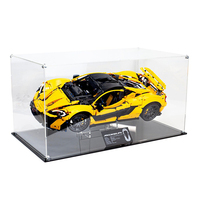 Grande vitrine en acrylique compatible avec les voitures miniatures à l'échelle 1/8 et la vitrine anti-poussière LEGO Supercars Collector