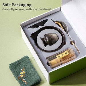 Classic Modern Eco-Friendly Chinese Manufacturer Japanese Ceramic Coffee <b>Tea</b> <b>Matcha</b> Bowl Kit Bamboo Chasen Whisk Factory - Product Image 5