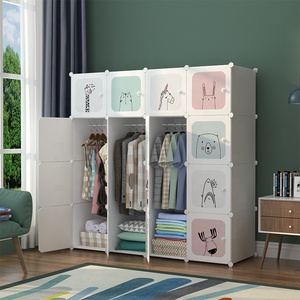 <span class=keywords><strong>Armadio</strong></span> Moderno Minimalista in Plastica per Bambini, Design Antico e Cartoonesco, per Camera da Letto, Asilo Nido e Soggiorno - Product Image 3