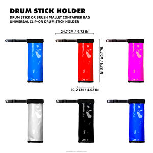 Bolsa para <span class=keywords><strong>baquetas</strong></span> al por mayor con <span class=keywords><strong>baquetas</strong></span> 5A, 6 <span class=keywords><strong>colores</strong></span>, soporte Universal para <span class=keywords><strong>baquetas</strong></span> con Clip, bolsa colorida <span class=keywords><strong>de</strong></span> cuero para <span class=keywords><strong>baquetas</strong></span> - Product Image 4