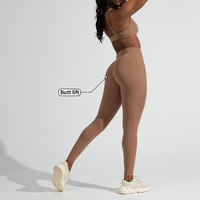 Leggings de sport MIQI personnalisés avec logo, pour femme, effet ventre plat, taille haute, rehaussement des fesses, avec poches, pour fitness et yoga