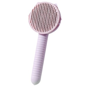 Pet Grooming Comb Medium Size One <b>Button</b> Hair Removal For <b>Dogs</b> And Cats Elegant Blue Girl Purple Pine Green ABS Material - Product Image 5
