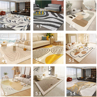 Tapis modernes de grande taille, tapis moelleux et shaggy pour salon, chambre à coucher, décoration de la maison, taille personnalisée, impression HD, légers