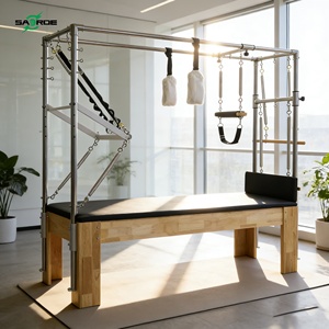 เครื่องออกกำลังกายพิลาทิส Cadillac Reformer รุ่นใหม่จาก SAERDE ผลิตจากไม้เนื้อแข็ง ทนทาน พร้อมหอคอย Trapeze ครบชุด ใช้ได้ทุกฤดู - Product Image 1