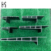 Ventes en gros de seuils de fenêtre en alliage d'aluminium noir, imperméables, design moderne, lignes nettes et lisses, faciles à installer, accessoires complets