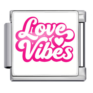 Pulsera Modular Universal de Acero Inoxidable con Dijes Italianos de Corazón de San Valentín, Impermeable, con Slogan de Amor Impreso en Epoxi, DIY - Product Image 5