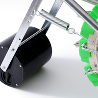 Semoir manuel portable à pousser à la main, idéal pour l'agriculture à petite échelle, machine de plantation fiable et universelle pour maïs et graminées