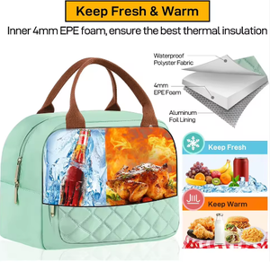 Sacs isothermes en polyester de haute qualité pour hommes, femmes et enfants, boîte à lunch fraîche et sac à glace, vente en gros - Product Image 5