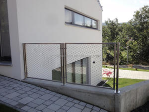 Type d'embout personnalisé Inox 304 316 Filet de câble <span class=keywords><strong>m</strong></span>étallique Maille Webnet de câble flexible en acier inoxydable pour garde-corps - Product Image 6