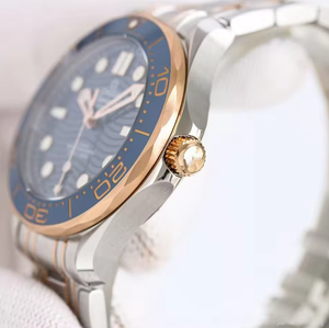 Orologio Meccanico da <span class=keywords><strong>Uomo</strong></span> 41mm con Logo Personalizzato, Quadrante Blu, Calendario, Luminoso, Lunetta in Ceramica, Cassa in Acciaio Inox 316L - Product Image 5