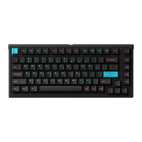 Akko Monsgeek MG75W Keyboard Mini tengah malam berkabel & 2.4G nirkabel profil ceri 75 persen nampan Keyboard