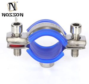 Abrazadera de metal de sillín de goma grande con clips de goma <span class=keywords><strong>P</strong></span> de goma para abrazaderas inserto de abrazadera de tubo - Product Image 5