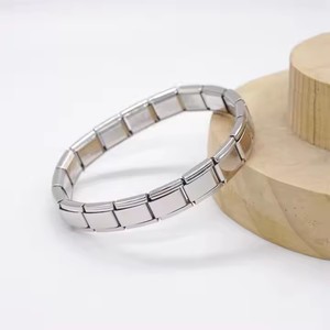 Bracelets de mode en gros, accessoires <span class=keywords><strong>DIY</strong></span>, breloques à maillons italiens, <span class=keywords><strong>bracelet</strong></span> en acier inoxydable plaqué or 14 carats, bracelets à breloques, cadeau - Product Image 6