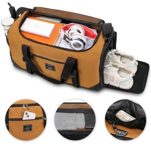 Sac de sport personnalisé pour femme, séparation sec/humide, grande capacité, sacs de voyage, peut transporter des tapis de yoga - Product Image 3