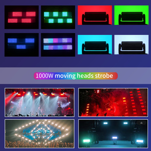 ไฟสโตรบเคลื่อนที่ 1000w RGB 3in1 LED 16 ช่องสัญญาณ สำหรับการแสดงบนเวทีกลางแจ้งและคอนเสิร์ต ลดราคาพิเศษ - Product Image 3