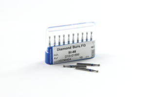 Frese Diamantate ad Alta Velocità per Clinica Dentale, Gambo FG, per Intaglio Fissure, Finitura, Cono Invertito - Product Image 5