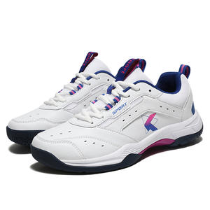 Chaussures de badminton 2026 résistantes à l'usure pour entraînement en salle, confortables, légères, respirantes, tige en PVC, à lacets, antidérapantes, pour couple - Product Image 1