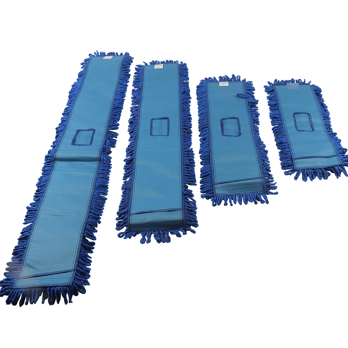 Cabeça de reposição para esfregões de poliéster azul, forte adsorção, resistente ao desgaste e durável, fácil de limpar, uso úmido e seco