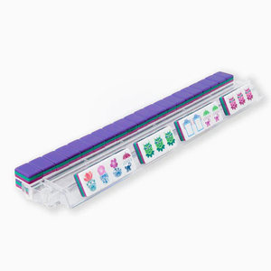 Set di Mahjong Americano Moderno KEYE a Quattro Livelli in Acrilico Viola, Tessere Personalizzate per Mahjong di Singapore, Gioco da Viaggio per Intrattenimento - Product Image 4