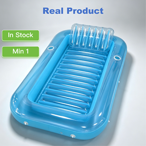 Lettino Gonfiabile Galleggiante per Piscina, Letto Galleggiante Gonfiabile per Piscina, Prezzi per <span class=keywords><strong>Parco</strong></span> Acquatico Gonfiabile per Piscina, Giardino, Spiaggia, Regalo - Product Image 1