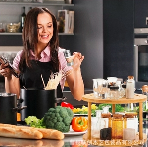 Suministro directo de fábrica, estante de almacenamiento de pie de 2 niveles personalizado, soporte multifunción para frutas y verduras para el hogar para la cocina - Product Image 3