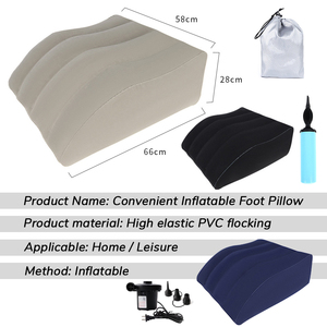 Inflatable Foot <strong>Pillow</strong> with High Elastic PVC Flocking for Home &amp; Leisure - Product Image 3